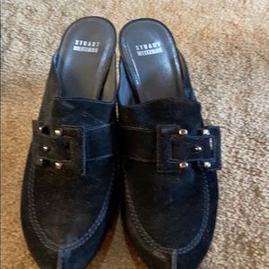 Stuart weitzman black clogs